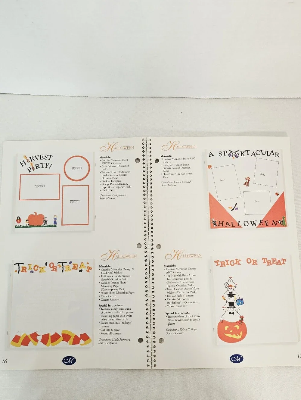 Creative Memories Scrapbook Page Design & Layout Ideas Book Vol IV 1998